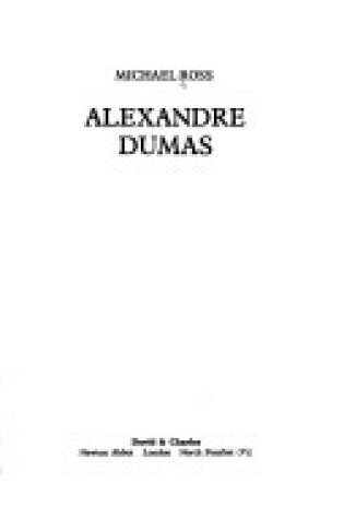 Cover of Alexandre Dumas