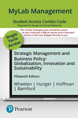 Book cover for Mylab Management with Pearson Etext -- Combo Access Card -- For Strategic Management and Business Policy