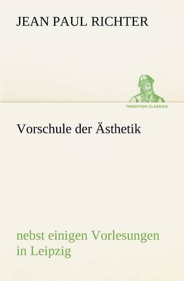 Book cover for Vorschule Der Asthetik