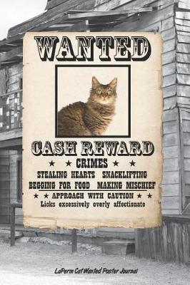 Book cover for Laperm Cat Wanted Poster Journal