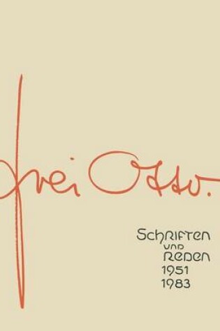 Cover of Schriften und Reden