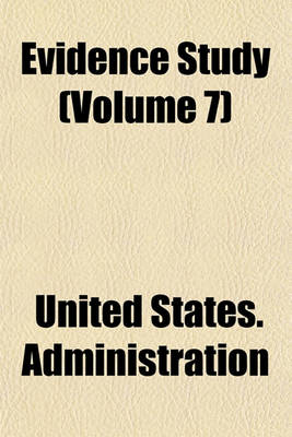 Book cover for Evidence Study (Volume 7)