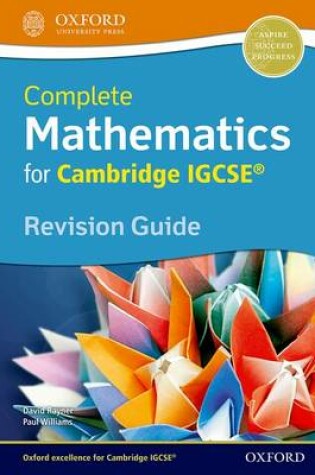 Cover of Mathematics IGCSE Revision Guide