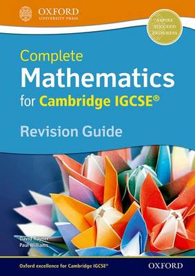 Book cover for Mathematics IGCSE Revision Guide