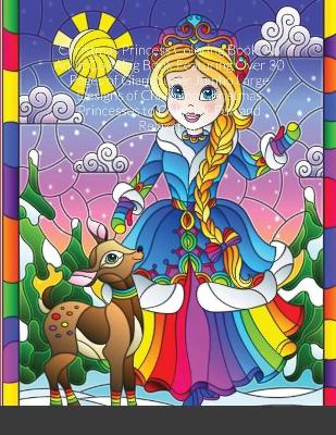Book cover for Christmas Princess Coloring Book