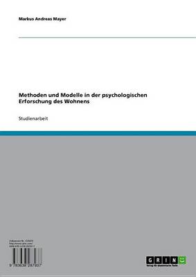 Book cover for Methoden Und Modelle in Der Psychologischen Erforschung Des Wohnens