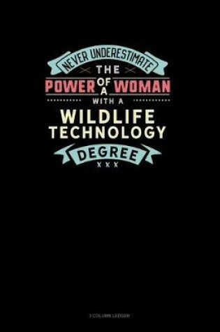 Cover of Never Underestimate The Power Of A Woman With A Wildlife Technology Degree