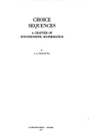 Book cover for Choice Sequences