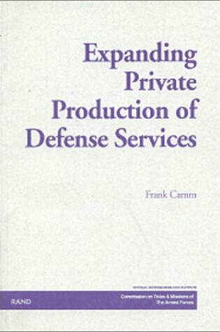 Cover of Expanding Private Production of Defense Services