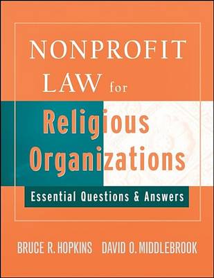 Book cover for Nonprofit Law for Religious Organizations