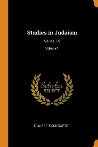 Cover of Studies in Judaism