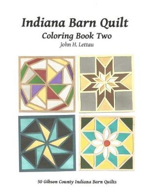 Book cover for Indiana Barn Quilt Coloring Book Two