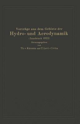 Book cover for Vorträge aus dem Gebiete der Hydro- und Aerodynamik (Innsbruck 1922)