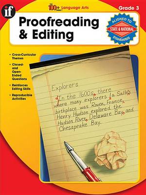 Book cover for 100+ Series Proofreading & Editing, Grade 3