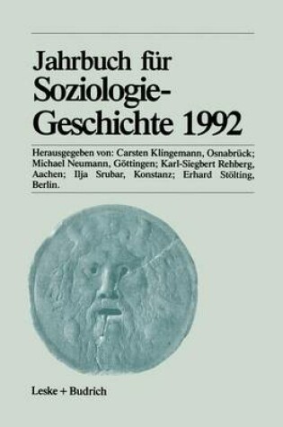 Cover of Jahrbuch Fur Soziologiegeschichte 1992