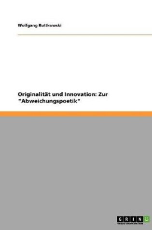 Cover of Originalitat und Innovation