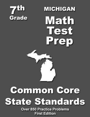 Book cover for Michigan 7th Grade Math Test Prep