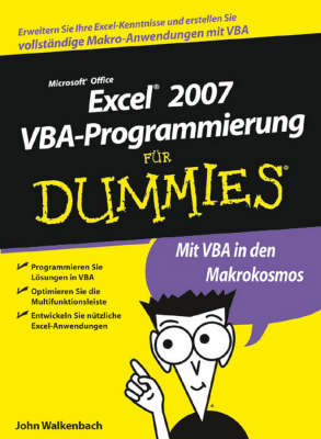 Cover of Excel 2007 VBA-Programmierung Fur Dummies