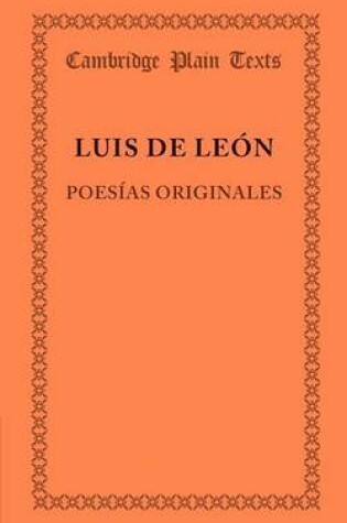 Cover of Poesias originales