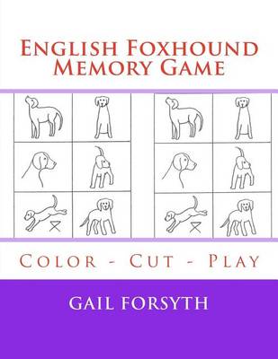 Book cover for English Foxhound Memory Game