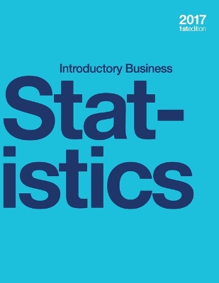 Book cover for Introductory Business Statistics (paperback, b&w)
