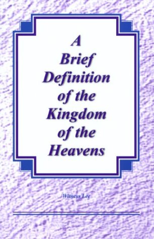 Book cover for A Brief Definition of the Kingdom of the Heavens