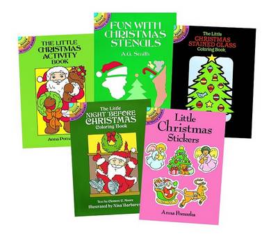 Book cover for Five Little Christmas Activity Books