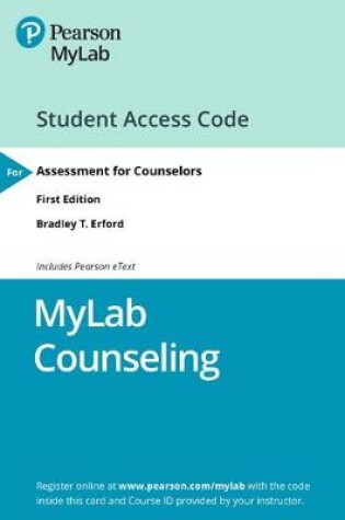 Cover of Mylab Counseling with Pearson Etext -- Access Card -- For Assessment for Counselors