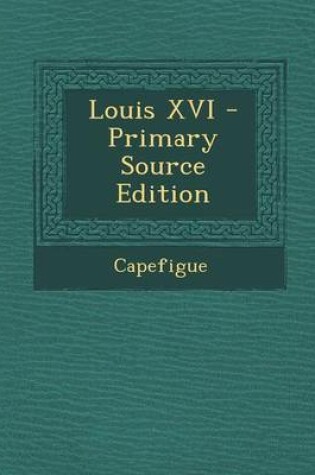 Cover of Louis XVI