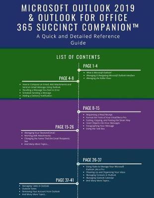 Book cover for Microsoft Outlook 2019 & Outlook for Office 365 Succinct Companion(TM)