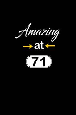 Book cover for Amazing at 71