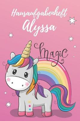 Book cover for Hausaufgabenheft Alyssa