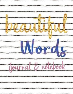 Book cover for Beautiful Words Journal and notebook