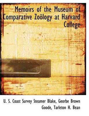 Book cover for Memoirs of the Museum of Comparative Zoology at Harvard College