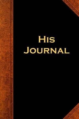 Cover of Journal For Men His Journal Vintage Style