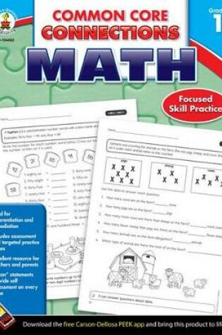 Cover of Grade 1 Common Core Connections Math