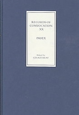 Book cover for Records of Convocation XX: Index