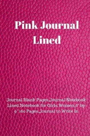 Cover of Pink Journal Lined