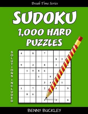 Cover of Sudoku 1,000 Hard Puzzles. Solutions Included