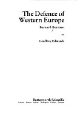 Cover of Defence of Western Europe