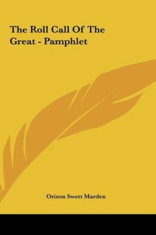Cover of The Roll Call of the Great - Pamphlet