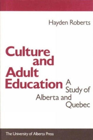 Cover of Culture and Adult Education