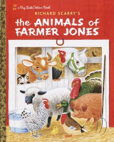 Book cover for Richard Scarry's the Animals of Farmer Jones