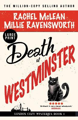 Book cover for Death at Westminster (Large Print)