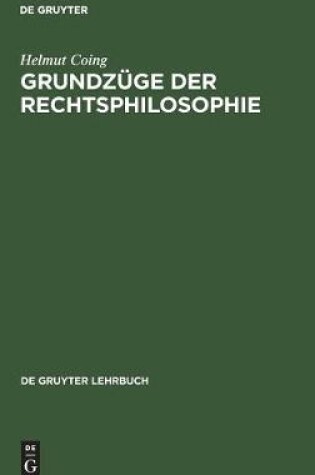 Cover of Grundzuge der Rechtsphilosophie