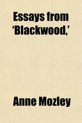 Book cover for Essays from 'Blackwood, '