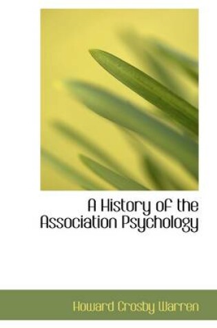 Cover of A History of the Association Psychology