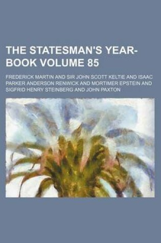 Cover of The Statesman's Year-Book Volume 85