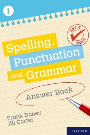 Cover of Get It Right: KS3; 11-14: Spelling, Punctuation and Grammar Answer Book 1