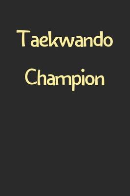 Book cover for Taekwando Champion